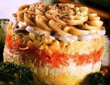 салат курочка с орехом рецепт