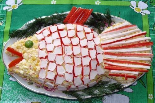 Салат Золотая рыбка