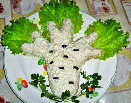 Салат с курицей и сыром