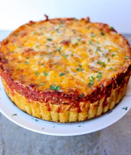 Итальянский пирог из макарон