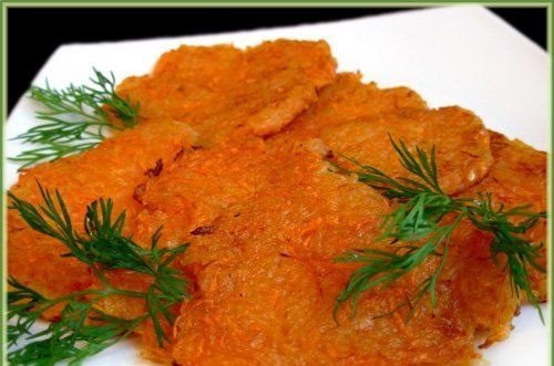 Морковные драники