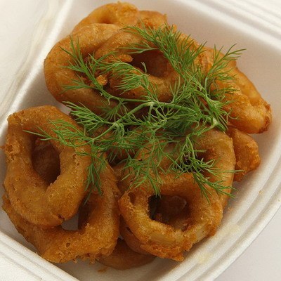 кольца кальмара в кляре