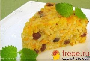 Рисовая каша с яблоками