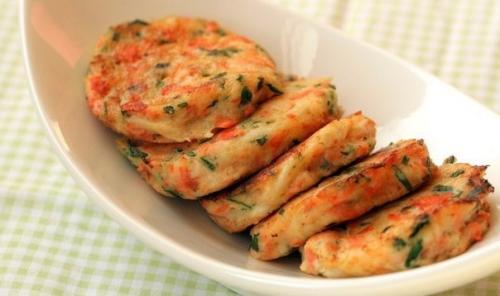 Котлетки с крабовым мясом и семгой