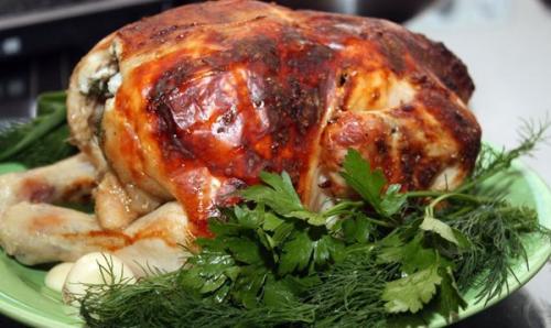 Запеченая курица в духовке