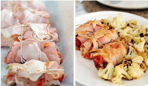 Рулетики из куриной грудки