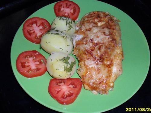 запеченная куриная грудка в сметане