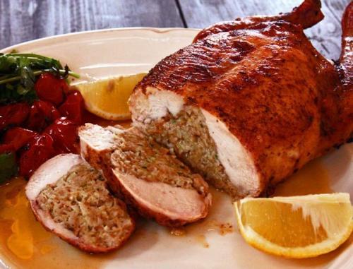 фаршированная курица