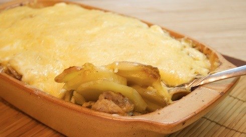 Картофель с филе индейки