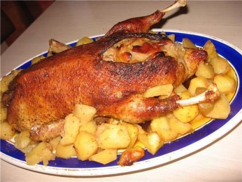 утка запеченная в духовке
