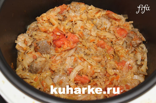 Тушеная капуста в мультиварке панасоник