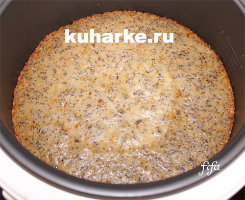 как приготовить кекс с маком в мультиварке