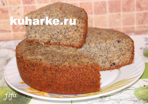 рецепт кекса с маком в мультиварке