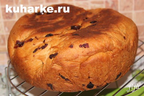 пасхальный кулич с изюмом в мультиварке панасоник